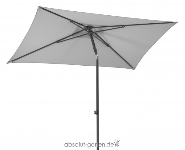 Sonnenschirm Sevilla Schneider Schirme 240 x 140 cm Farbe Silbergrau