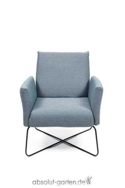 Kalos Lounge Sessel von Fischer Möbel Farbe Frosty Chine