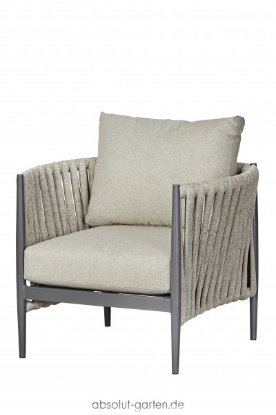 Loungesessel Mailand Relaxsessel Sandstone Rope Boldline von Diamond Garden 