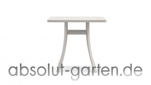 Esstisch Elisir eckig Metal lily white 