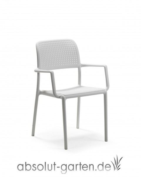 Bora Armlehnstuhl Kunststoff Nardi Farbe Bianco