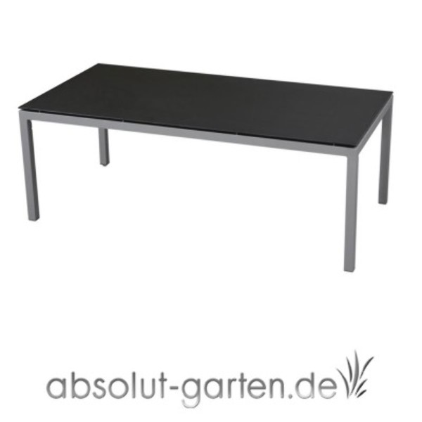 Aluminium Tischgestell TTG 716-S Deropal-Platte schwarz