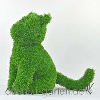 Kögler AniPlants Hund Aus Kunstrasen – Sitzend, 30x34x36 Cm, Wetterfest, Mit Ankern, Gartendeko