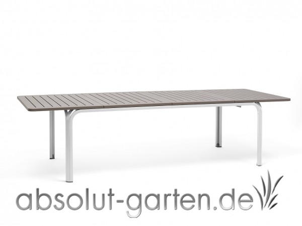 Ausziehtisch Alloro Kunststoff Nardi 210 cm Tortora / Bianco