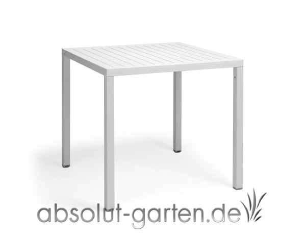 Tisch Cube Kunststoff Nardi 80x80 cm Bianco