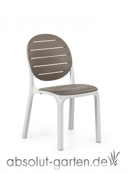 Erica Stapelstuhl Kunststoff Nardi Farbe Bianco / tortora