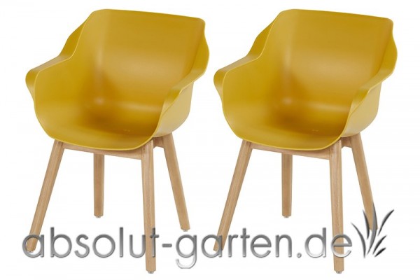 Sophie Dining Sessel Teak Hartman Farbe curry yellow
